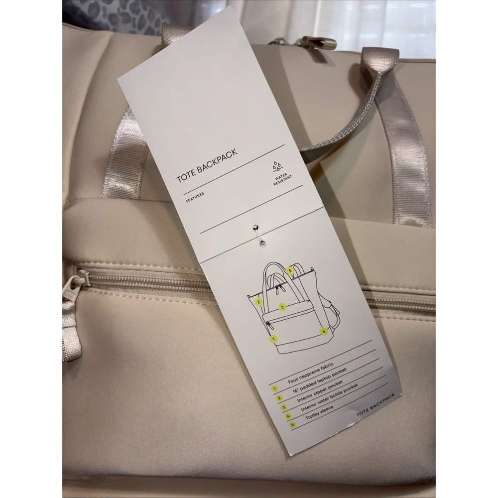 NWT All In Motion Tote/BookBag Water Repellent 16" Laptop, Faux Neoprene‎ Fabric - Picture 4 of 15